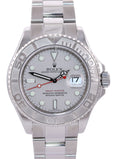2010 ENGRAVED REHAUT Rolex Yacht-Master 16622 Steel Platinum Bezel 40mm Watch