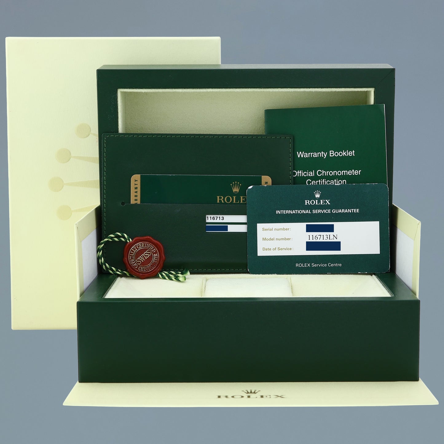 2014 RSC Papers 116713 Rolex GMT-Master II 2 Ceramic Black Two Tone Steel Gold Watch