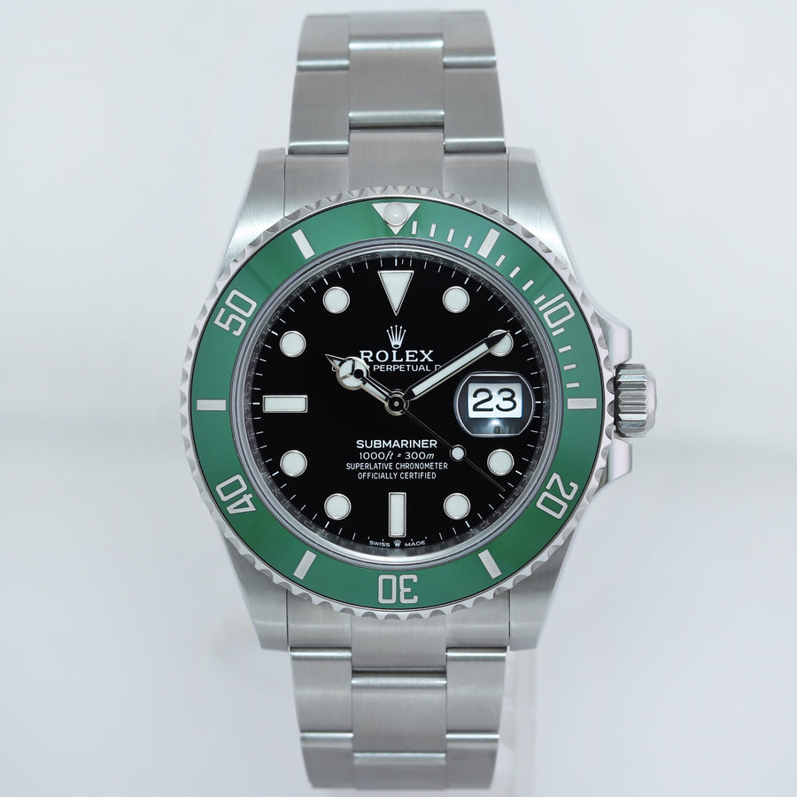 MINT 2023 Rolex Submariner 41mm GREEN KERMIT MK2 Starbucks 126610LV Watch Box