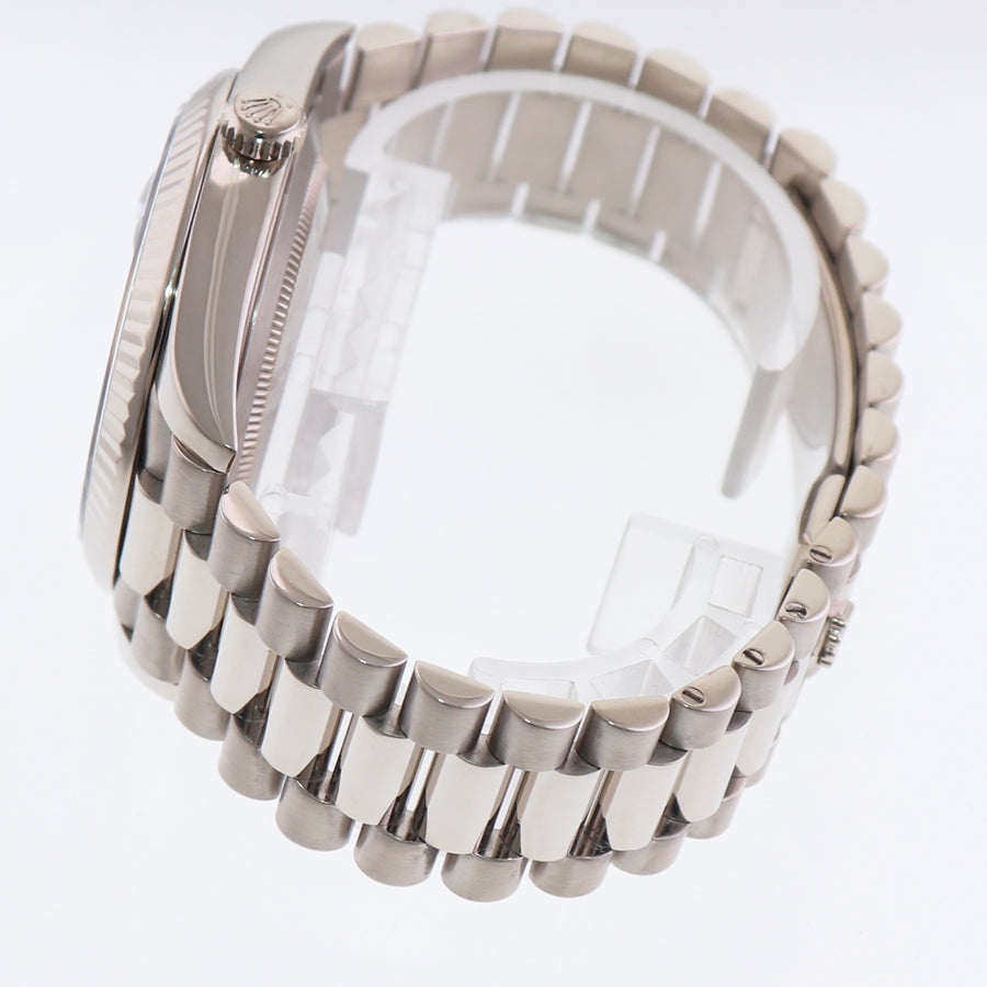 MINT 2020 Rolex Day Date 40mm White Gold President Blue Roman 228239 Watch Box