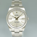 2024 NEW PAPERS Rolex Oyster Perpetual 41mm Silver Oyster 124300 Watch Box