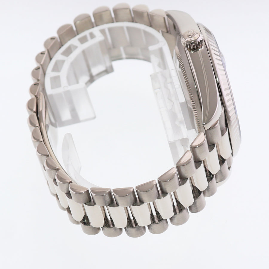 MINT 2020 Rolex Day Date 40mm White Gold President Blue Roman 228239 Watch Box