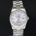 MINT Rolex President Day Date Rhodium Roman 118239 White Gold 36mm Watch Box