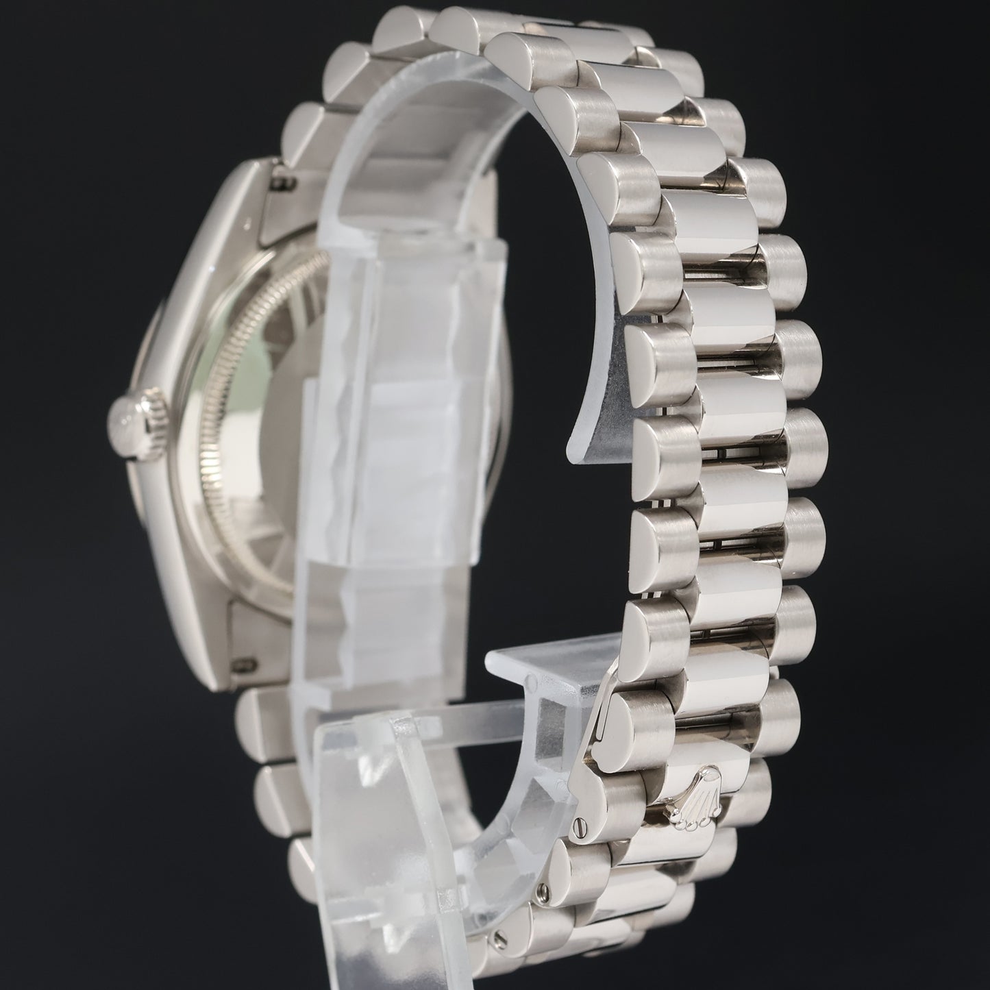 MINT Rolex President Day Date Rhodium Roman 118239 White Gold 36mm Watch Box