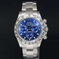 2019 MINT Rolex Daytona Blue Dial Chrono 116509 White Gold 40mm Watch Box