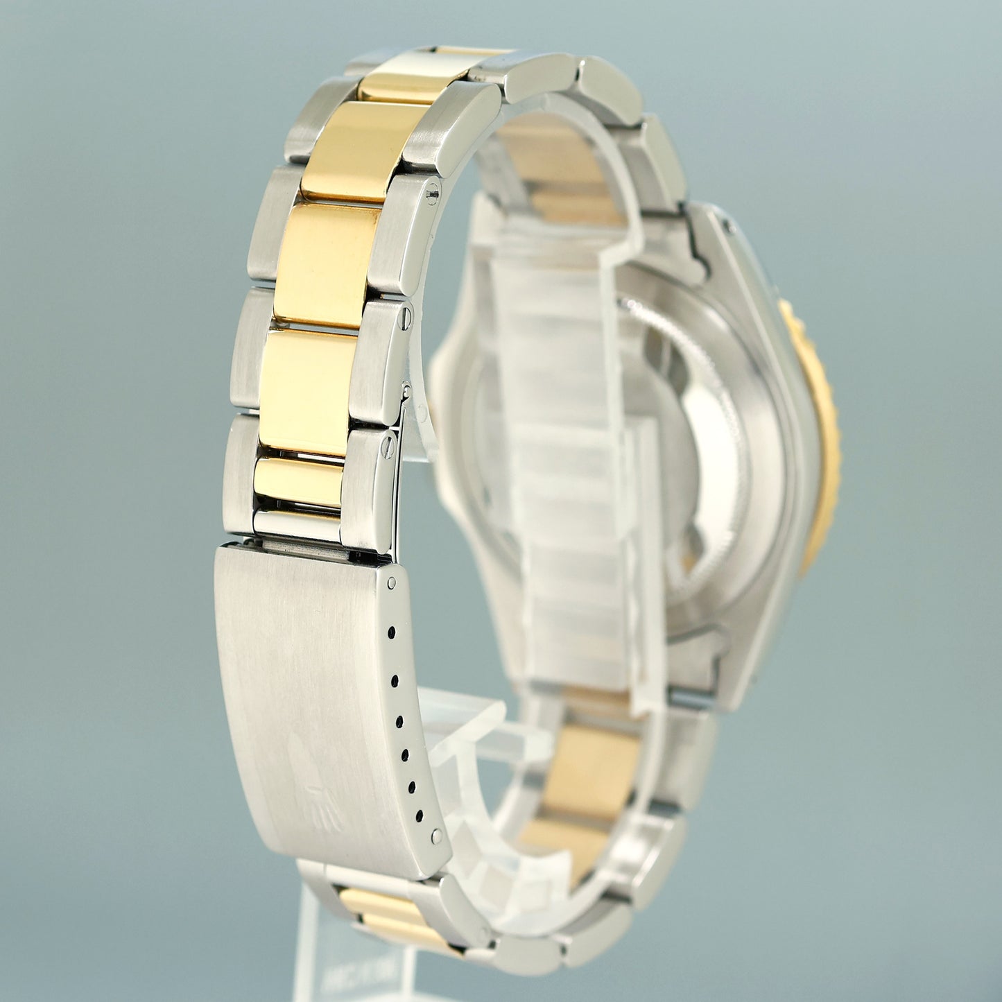 MINT Rolex GMT-Master II 16713 Black Two-Tone Yellow Gold and Steel Oyster Watch Box