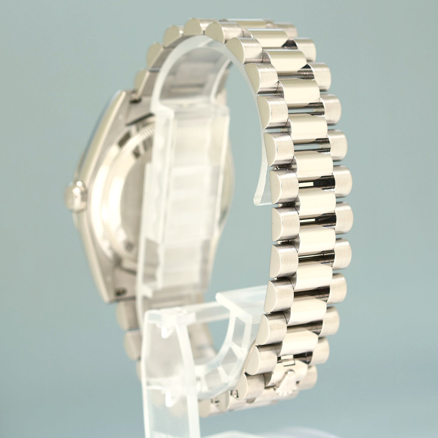 2004 MINT Rolex President Day Date White Roman 118239 White Gold Watch Box
