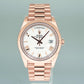 2023 MINT Rolex President 40mm Rose Gold White Roman 228235 Watch Box