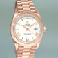 2023 MINT Rolex President 40mm Rose Gold White Roman 228235 Watch Box