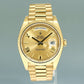 2021 PAPERS Rolex Day-Date 40 President 228238 Champagne Roman Yellow Gold Watch