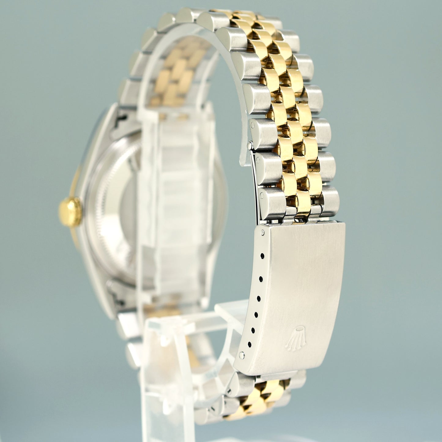 MINT Rolex DateJust 36mm Mother of Pearl Roman 16233 Two Tone Steel Jubilee Watch Box