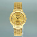 MINT Rolex Cellini Champagne Diamond Dial Yellow Gold 37mm Mesh 6623 Watch Box