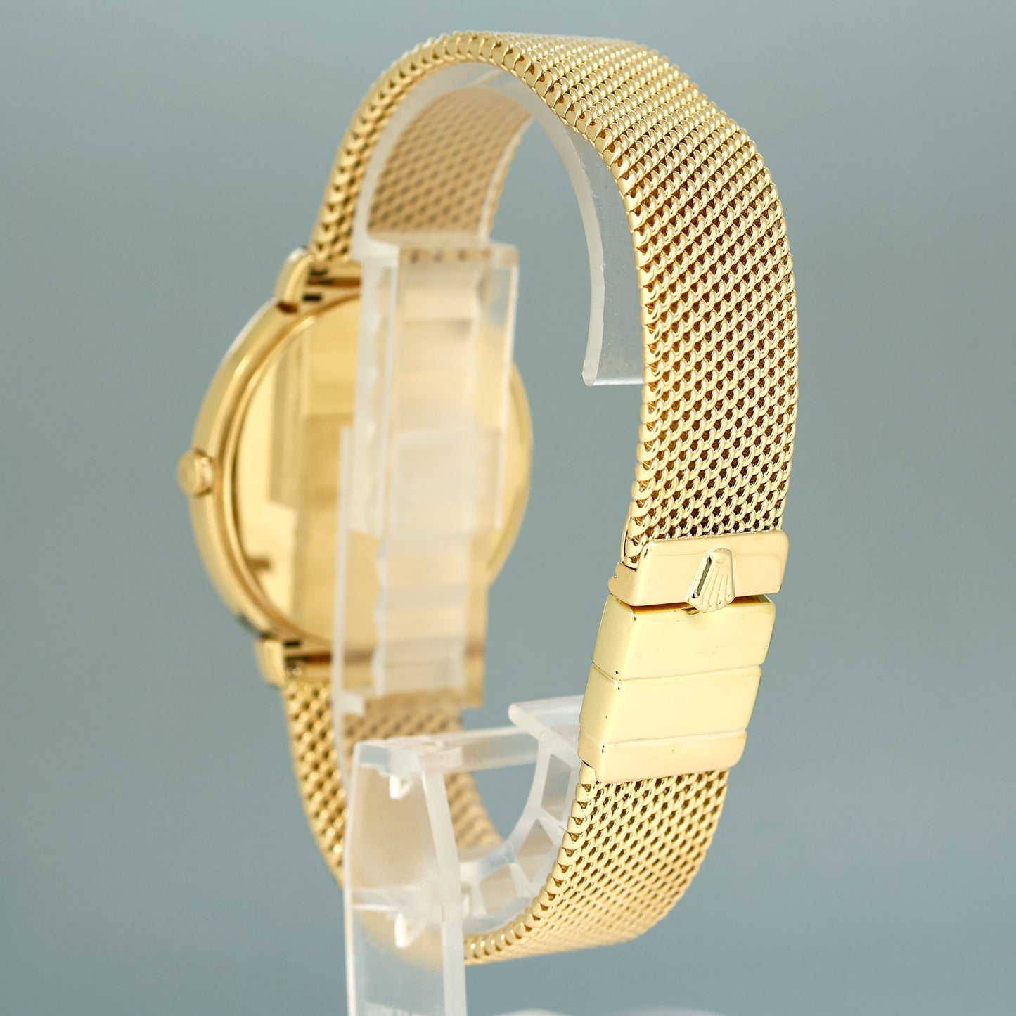 MINT Rolex Cellini Champagne Diamond Dial Yellow Gold 37mm Mesh 6623 Watch Box