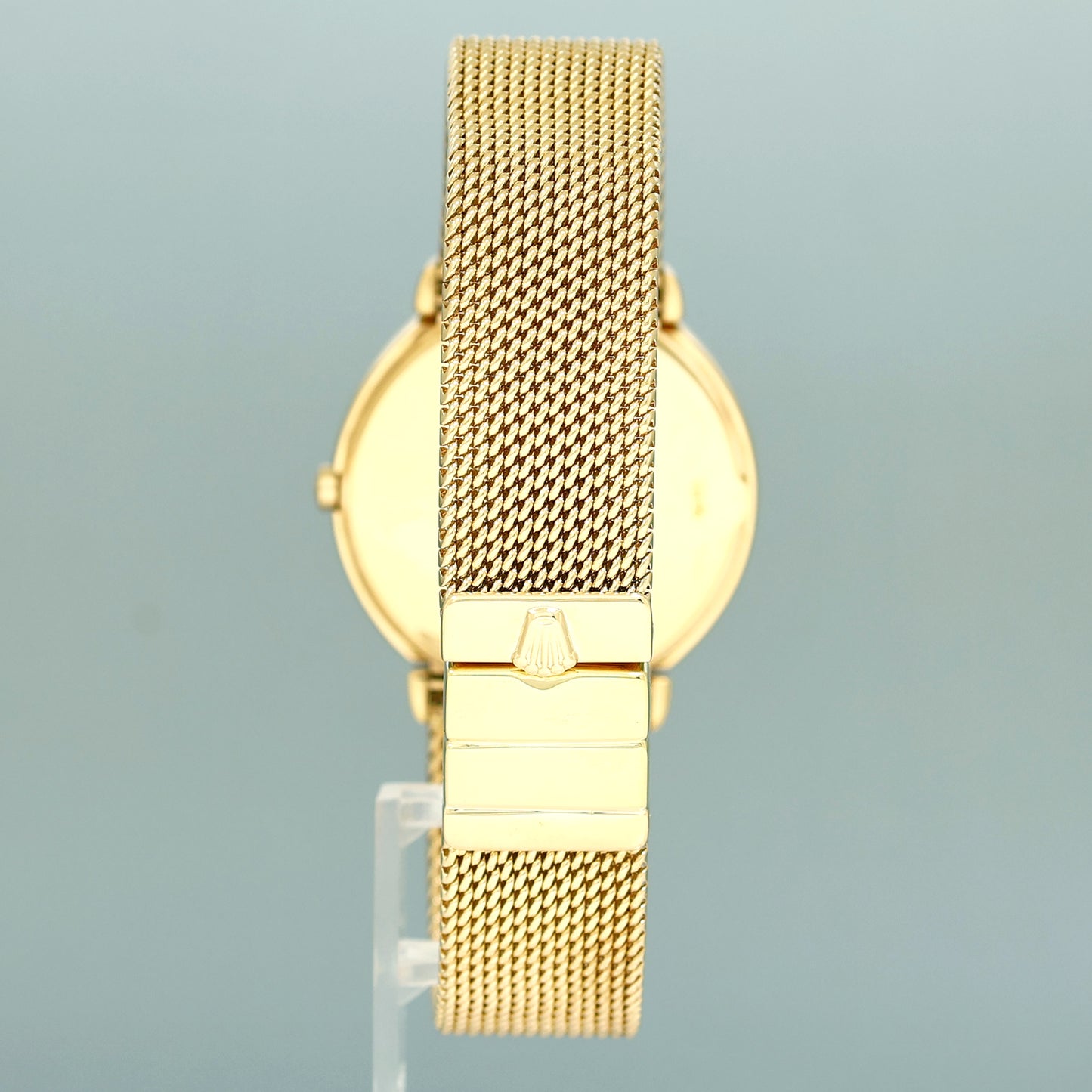 MINT Rolex Cellini Champagne Diamond Dial Yellow Gold 37mm Mesh 6623 Watch Box