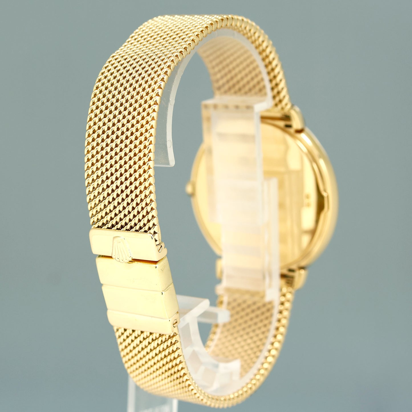 MINT Rolex Cellini Champagne Diamond Dial Yellow Gold 37mm Mesh 6623 Watch Box
