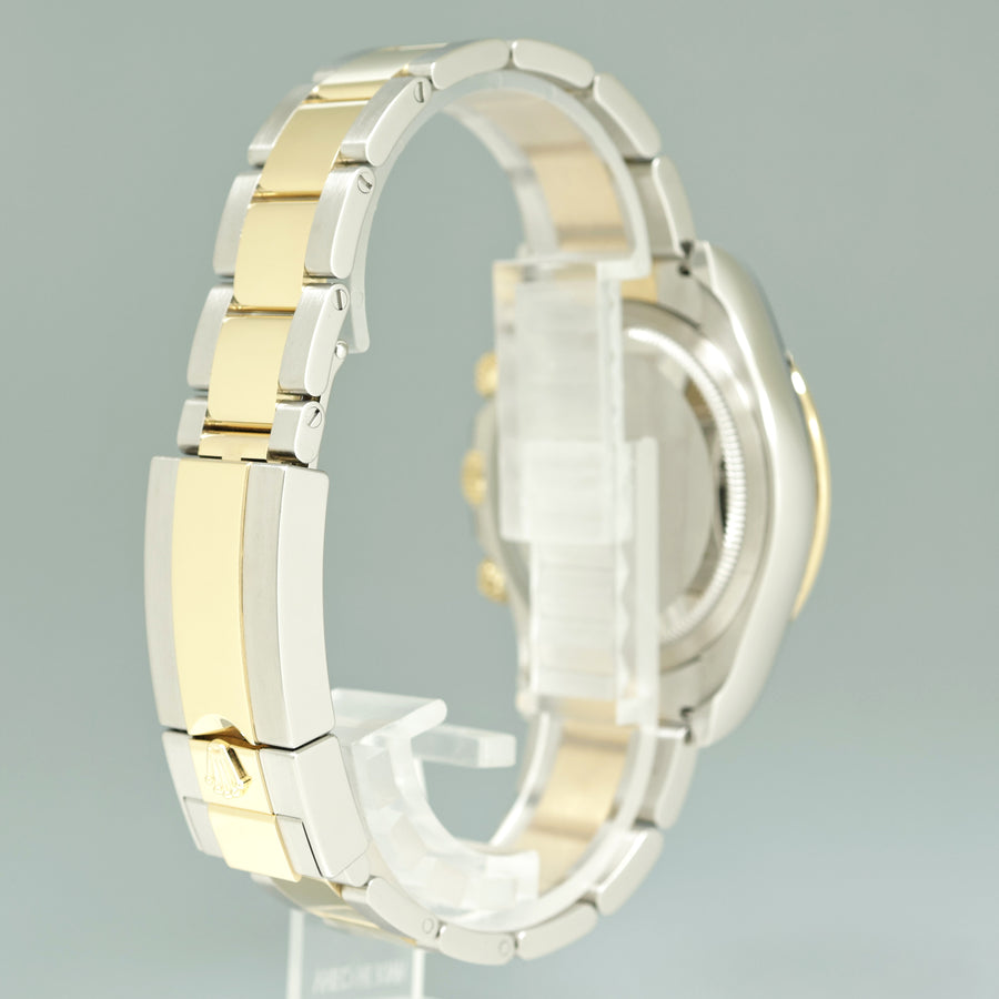 2024 NEW PAPERS Rolex Daytona 126503 Black Chronograph Two Tone Gold Steel Watch