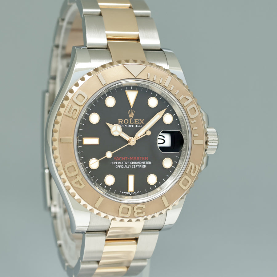 MINT PAPERS 40mm Rolex Yacht-Master 116621 Black Rose Gold Steel Two Tone Watch Box