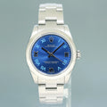 2025 RSC PAPERS MINT Rolex Oyster 177200 Perpetual 31mm Blue Roman Oyster Watch Box