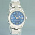 2025 RSC PAPERS MINT Rolex Oyster 177200 Perpetual 31mm Blue Roman Oyster Watch Box