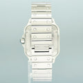 2025 NEW PAPERS Cartier Santos WSSA0062 Steel 4072 Green Dial 40mm Watch Box