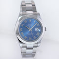 2015 MINT Rolex DateJust II 116300 Blue Roman Dial Steel 41mm Watch Box