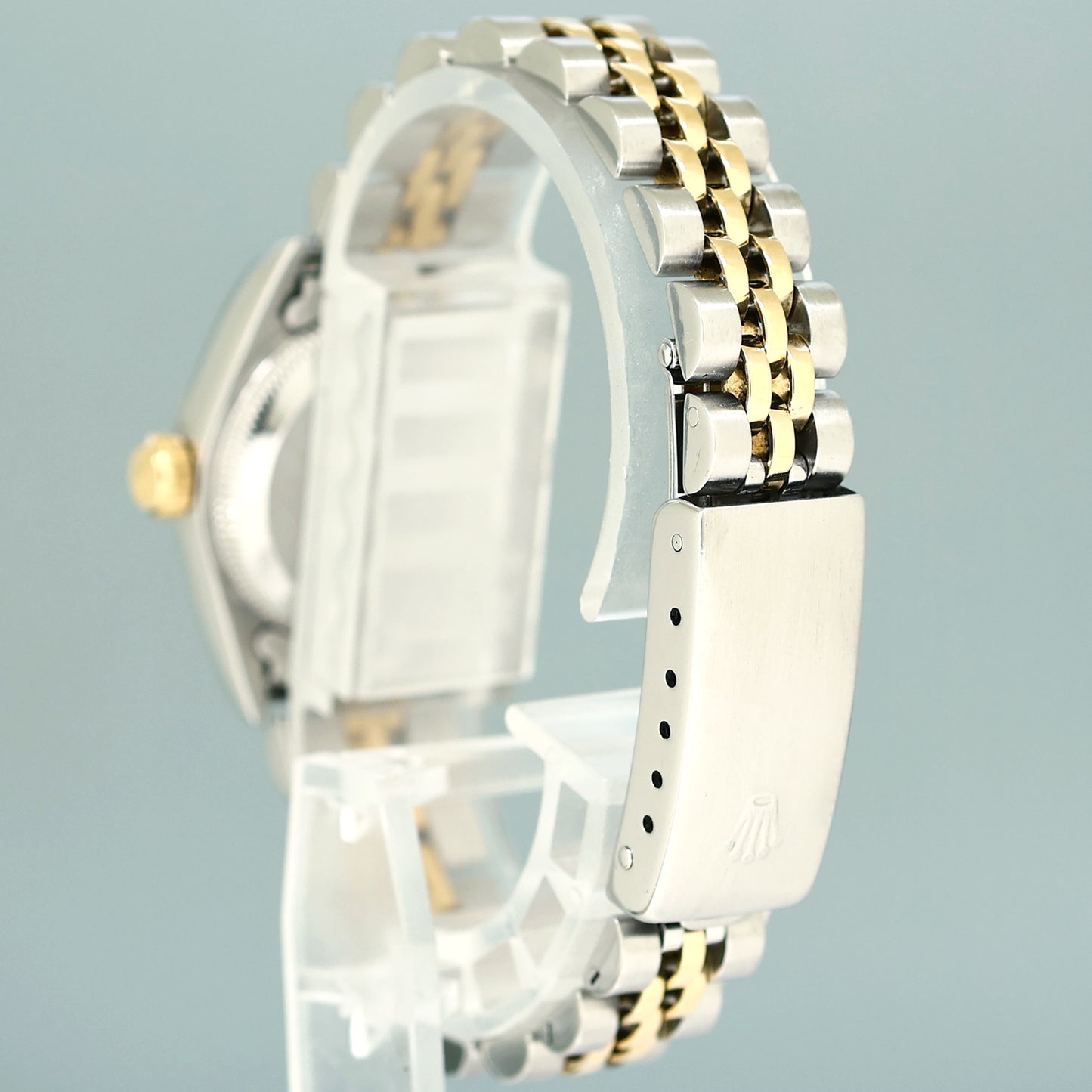 2004 Ladies Rolex Oyster Perpetual 24mm Silver 76193 Two Tone Yellow Gold Jubilee Watch