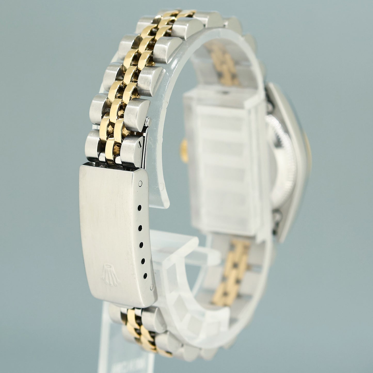 2004 Ladies Rolex Oyster Perpetual 24mm Silver 76193 Two Tone Yellow Gold Jubilee Watch