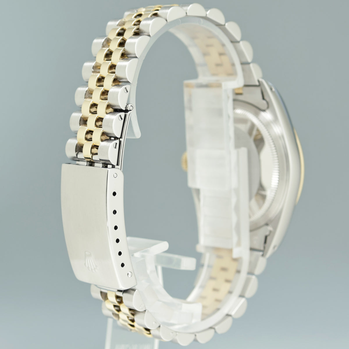 1991 PAPERS MINT Rolex DateJust 16233 Two-Tone Yellow Gold 36mm Champagne Jubilee Watch Box