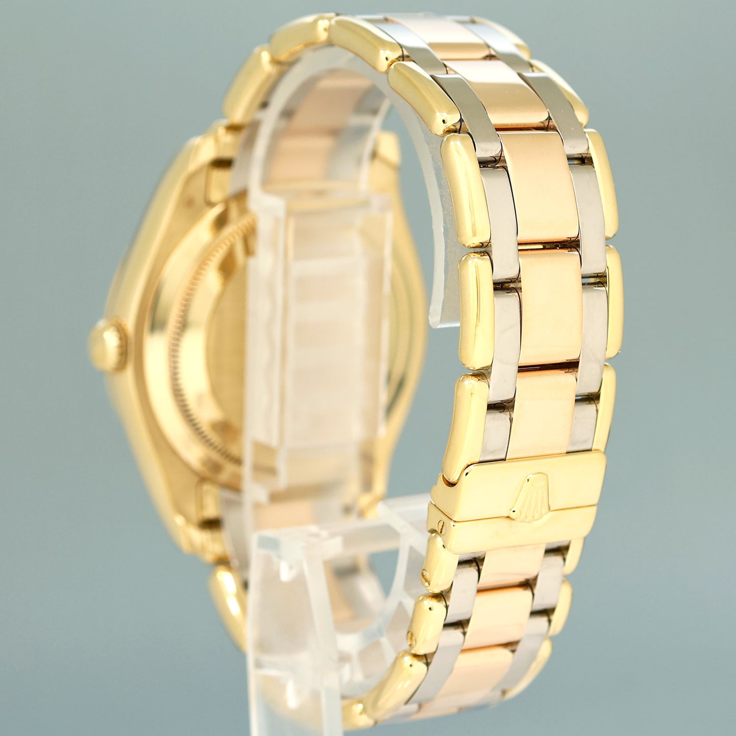 MINT Rolex Masterpiece Day Date 18948 Jubilee MOP Diamond Tridor Rose Gold Watch