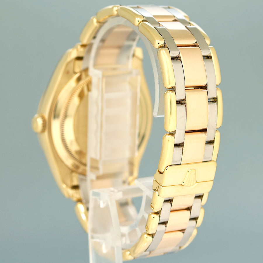 MINT Rolex Masterpiece Day Date 18948 Jubilee MOP Diamond Tridor Rose Gold Watch