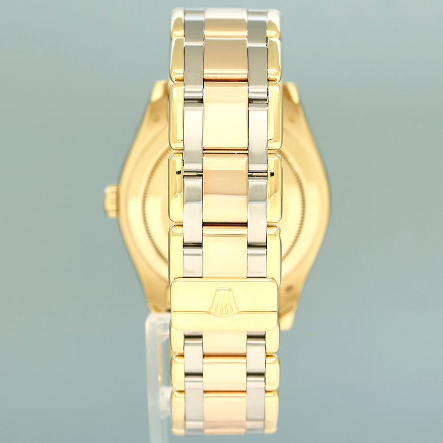MINT Rolex Masterpiece Day Date 18948 Jubilee MOP Diamond Tridor Rose Gold Watch