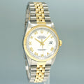 PAPERS MINT Rolex DateJust 36mm White Roman 16233 Two Tone Steel Jubilee Watch Box