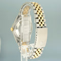 PAPERS MINT Rolex DateJust 36mm White Roman 16233 Two Tone Steel Jubilee Watch Box
