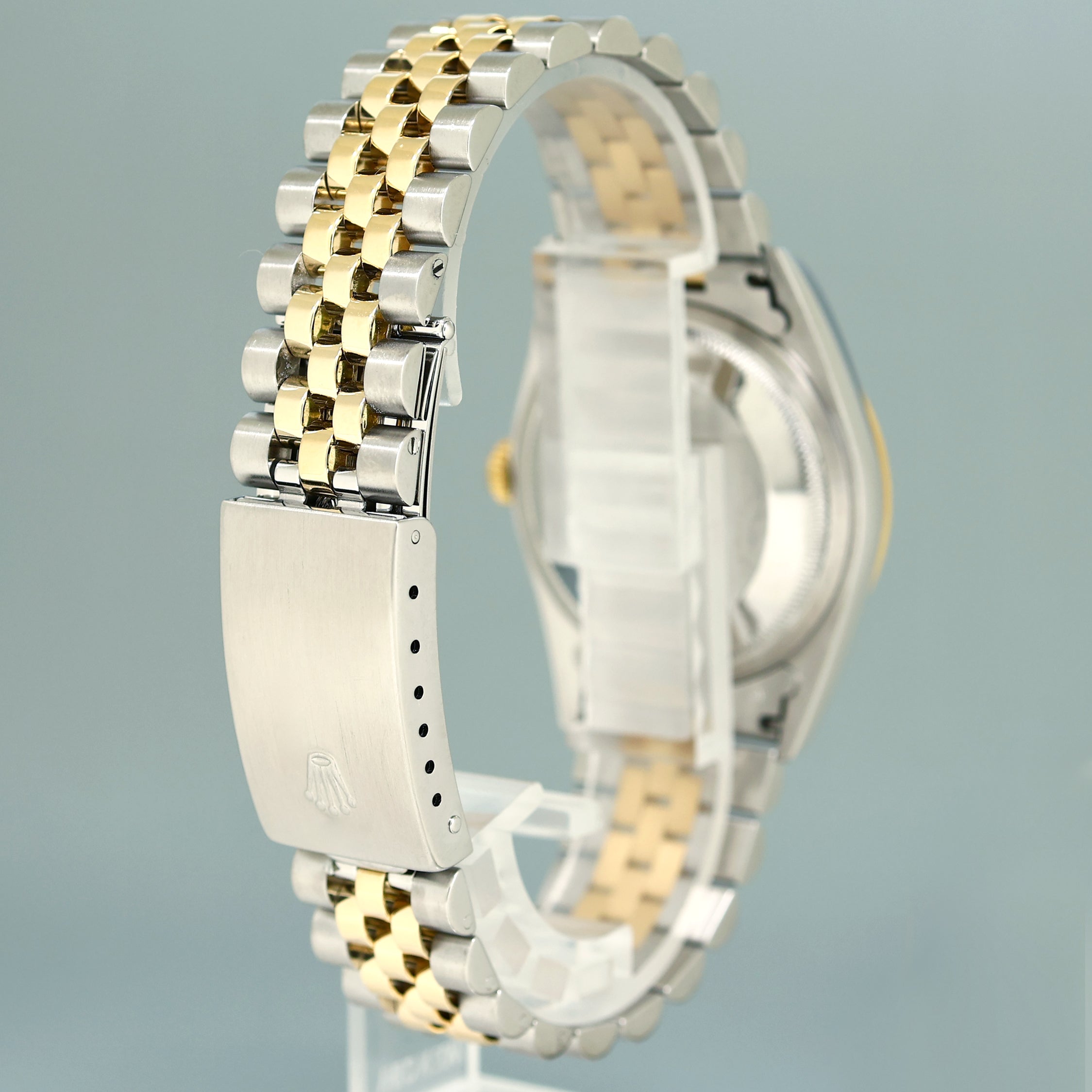 PAPERS MINT Rolex DateJust 36mm White Roman 16233 Two Tone Steel Jubilee Watch Box