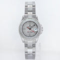 2003 PAPERS MINT Ladies Rolex Yacht-Master Steel 169622 29mm Platinum Watch Box