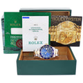 PAPERS 2000 Rolex Submariner 16613 Gold Steel Two Tone Sunburst Blue Watch