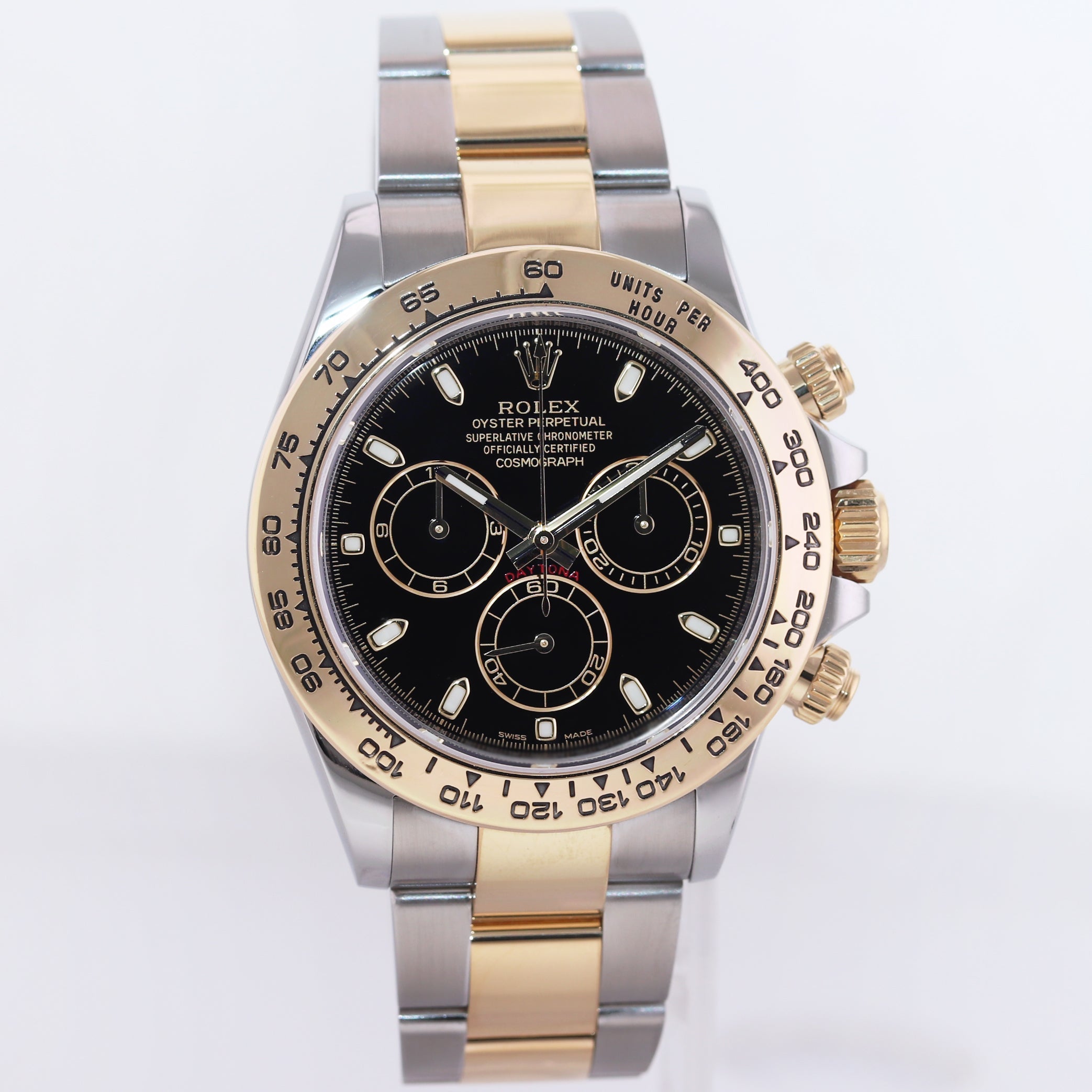 2022 MINT Rolex Daytona Cosmograph 116503 Black Two Tone Yellow Gold Watch Box