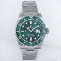 2020 NEW PAPERS Rolex Submariner Hulk 116610LV Green Dial Ceramic Watch Box
