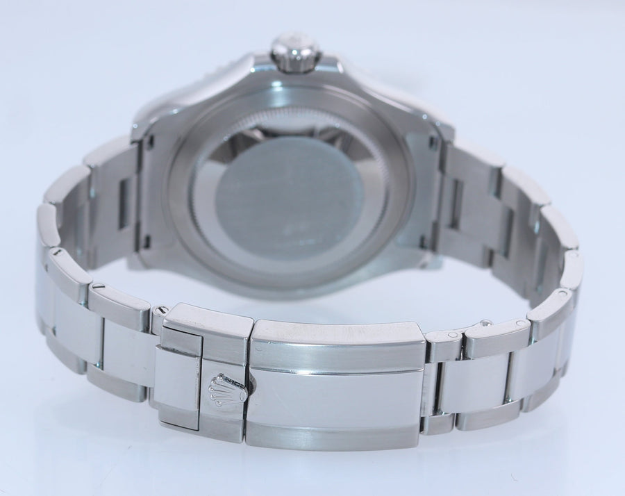 MINT 2016 PAPERS Rolex Yacht-Master 116622 Steel Platinum Blue 40mm Watch Box