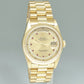 PAPERS Rolex President  String Sapphire Diamond Double Quick Yellow Gold Watch 18238