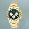 NEW 2025 PAPERS Rolex Daytona 126508 Green John Mayer Yellow Gold Chrono Watch Box