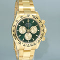 NEW 2025 PAPERS Rolex Daytona 126508 Green John Mayer Yellow Gold Chrono Watch Box