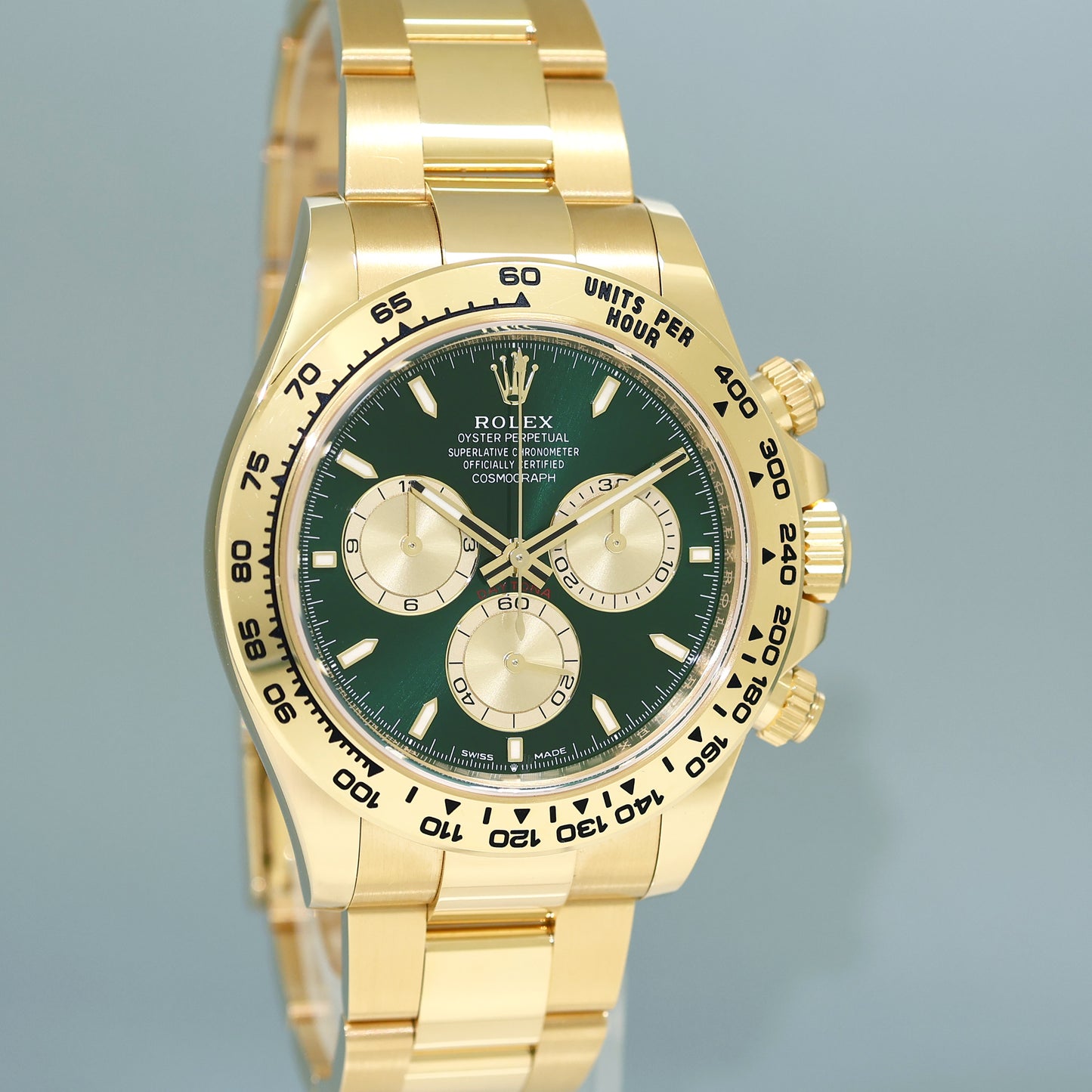 NEW 2025 PAPERS Rolex Daytona 126508 Green John Mayer Yellow Gold Chrono Watch Box