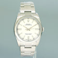 2018 MINT PAPERS Rolex 36mm Oyster Perpetual 116000 Rhodium Stick Steel Watch Box