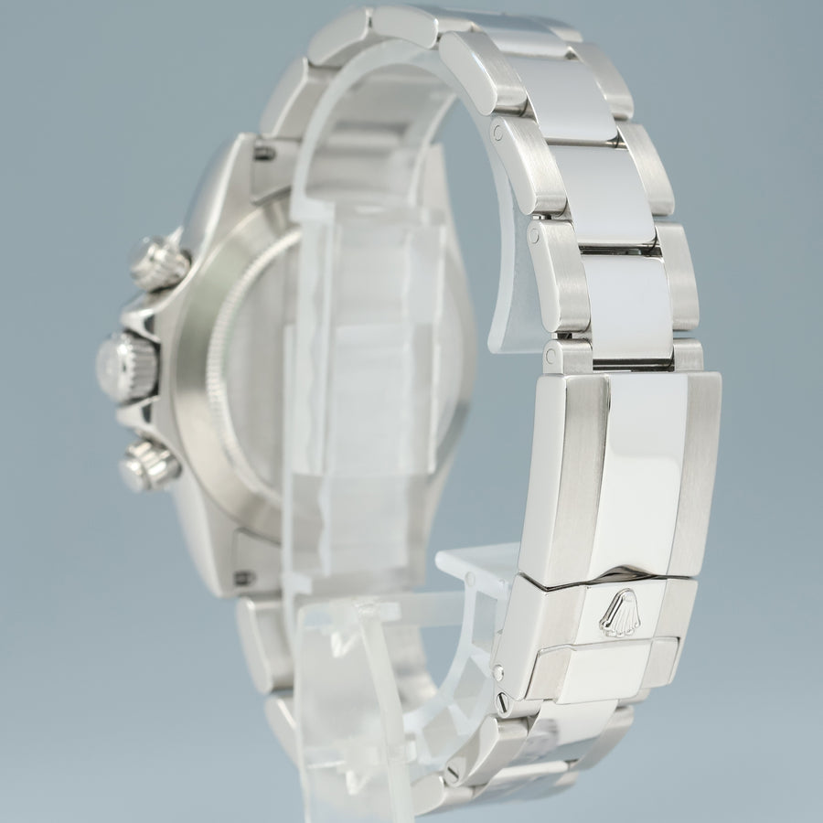 MINT 2009 Rolex Daytona 116520 Black Dial Steel Chronograph 40mm Watch Box