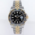 2024 NEW PAPERS Rolex GMT Master Gold Two Tone Jubilee Black 126713 Watch Box