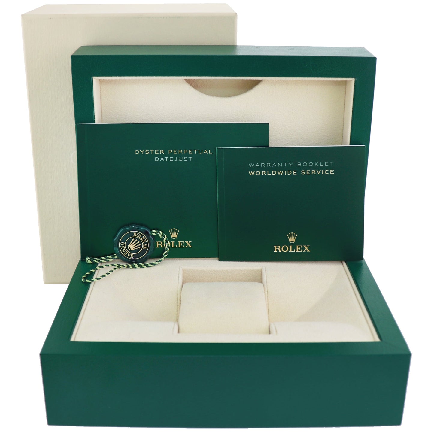 2021 MINT Rolex DateJust 41 Blue Diamond Oyster White Gold Fluted 126334 Watch Box