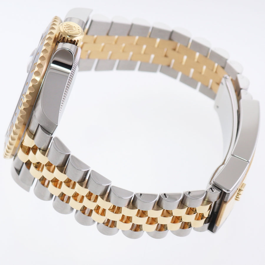 2024 NEW PAPERS Rolex GMT Master Gold Two Tone Jubilee Black 126713 Watch Box