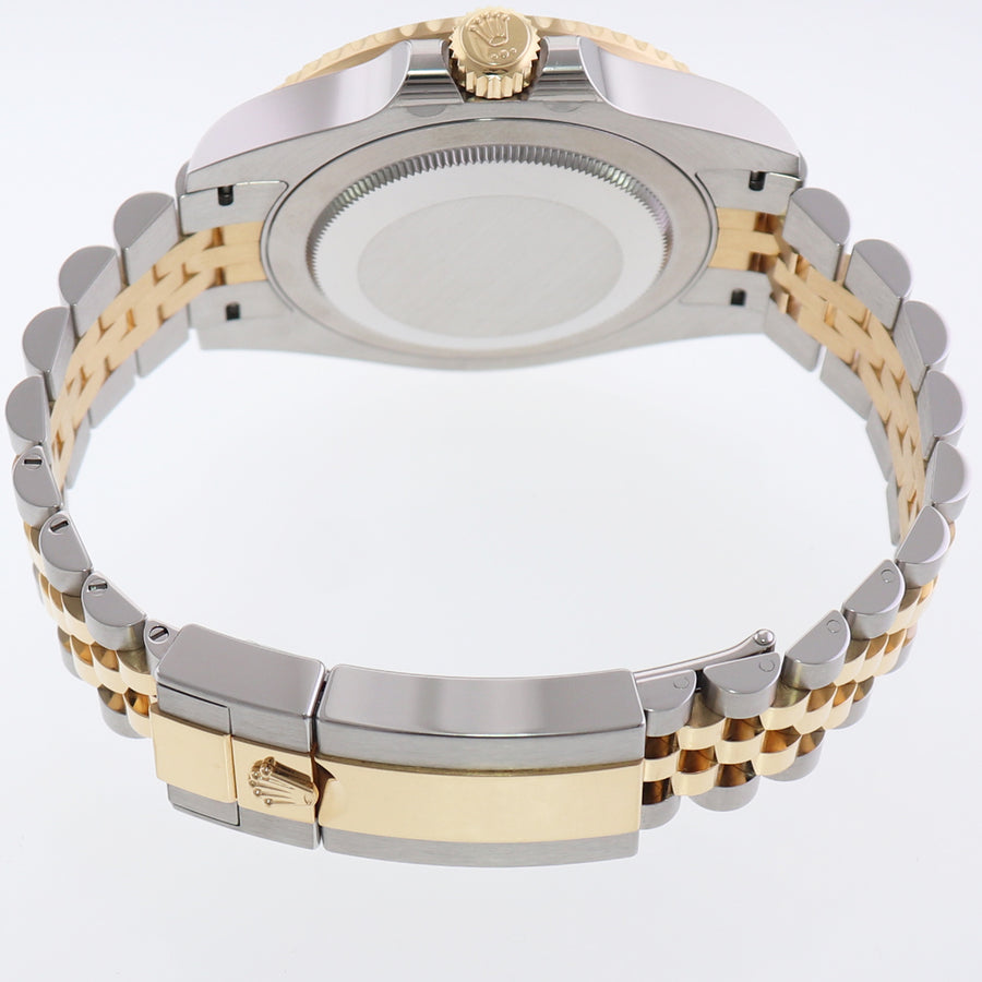 2024 NEW PAPERS Rolex GMT Master Gold Two Tone Jubilee Black 126713 Watch Box