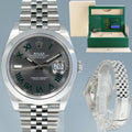 2025 NEW PAPERS Rolex 126300 DateJust 41 Steel Wimbledon Jubilee 41mm Watch Box